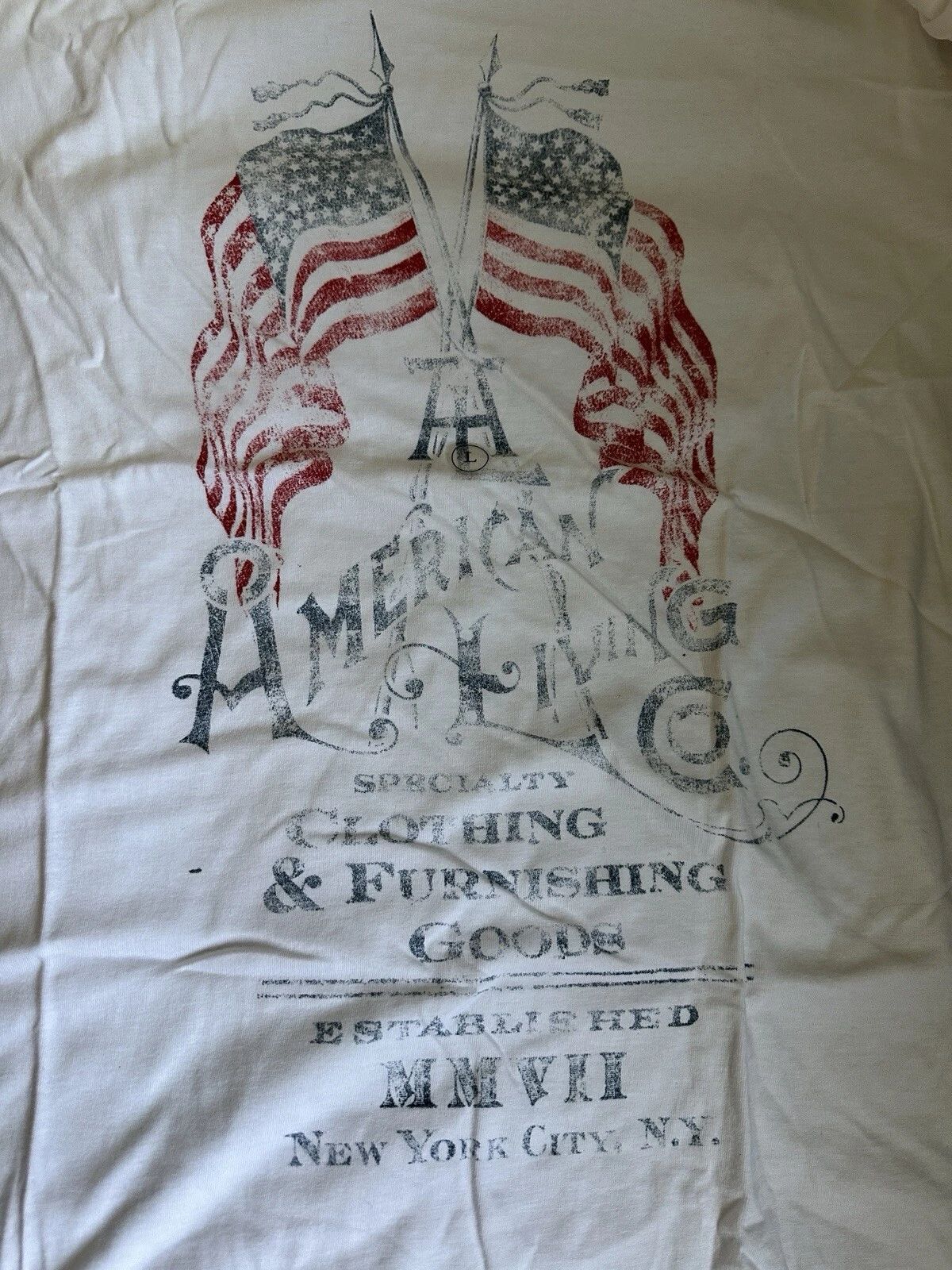 American Living Specialty Clothing&Furnishing Goods Mens Large Unisex T-shirt, Sweatshirt, Hoodie, Long Sleeve Tee - T-Shirt, Sweatshirt, Hoodie