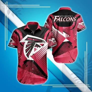 Atlanta Falcons Dynamic Stripes Hawaiian Shirt Unisex T-shirt, Sweatshirt, Hoodie, Long Sleeve Tee - T-Shirt, Sweatshirt, Hoodie