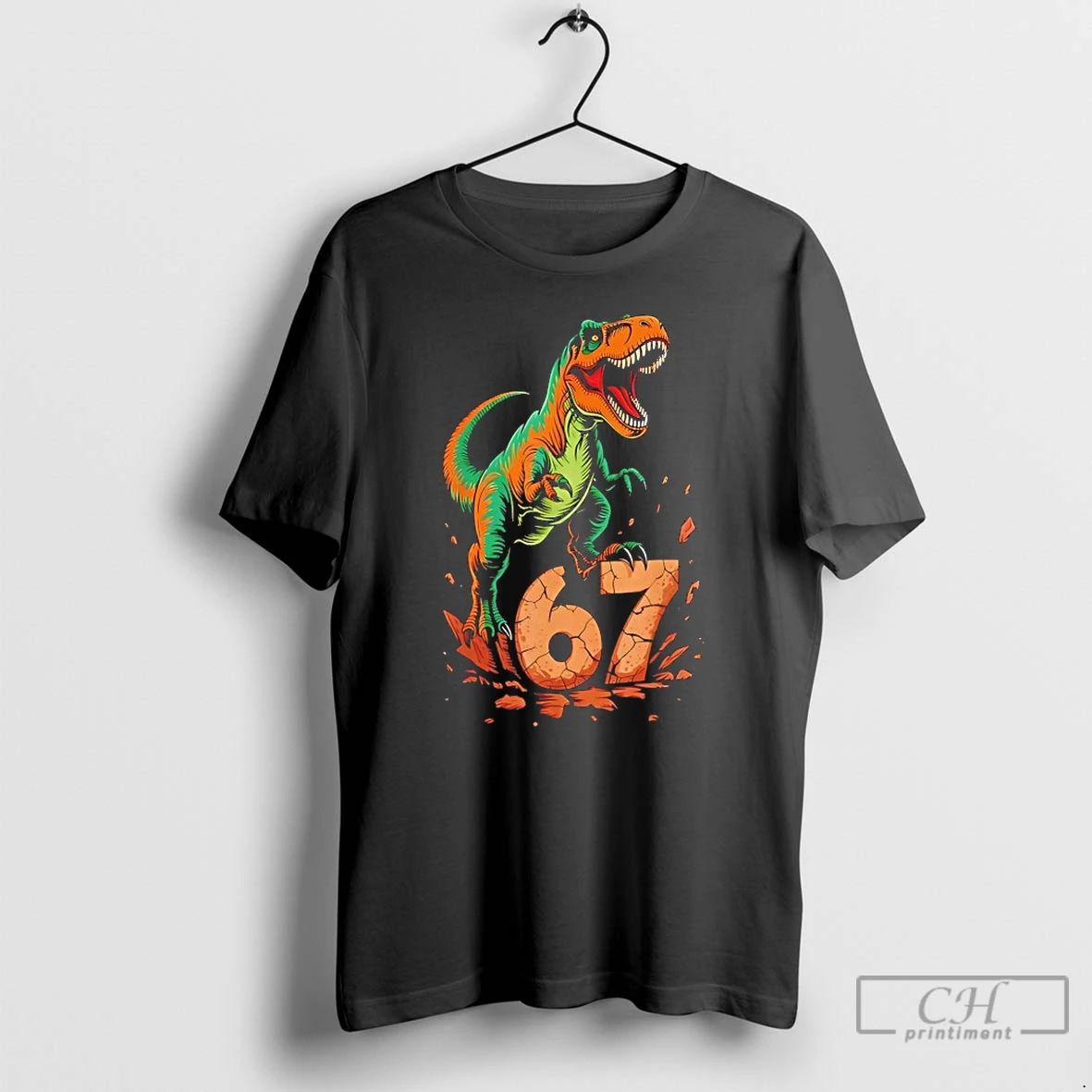 Premium T Rex Six Seven Tyrannosaurus Dinosaur T Shirts Unisex T-shirt, Sweatshirt, Hoodie, Long Sleeve Tee - T-Shirt, Sweatshirt, Hoodie