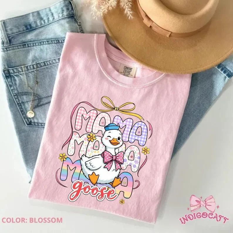 Cute Mama Goose Comfort Tee Mom Gift Unisex T-shirt, Sweatshirt, Hoodie, Long Sleeve Tee - T-Shirt, Sweatshirt, Hoodie