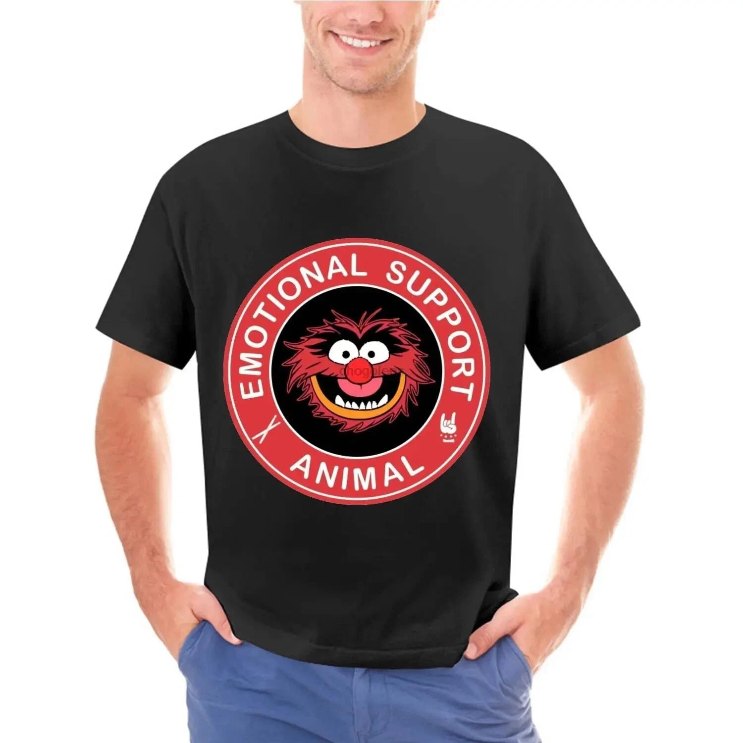 #Muppets Emotional Support Animal Funny Vintage Unisex T-Shirt Best Gifts Unisex T-shirt, Sweatshirt, Hoodie, Long Sleeve Tee - T-Shirt, Sweatshirt, Hoodie