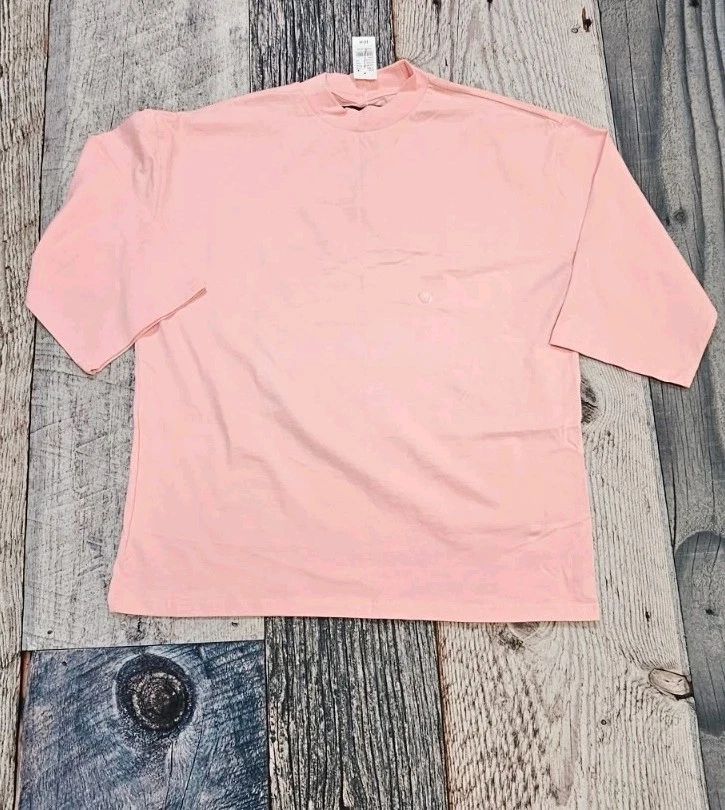 Pacsun 3/4 Length Sleeve Pink Boxy T-Shirt Crew Neck Men's Size Medium Unisex T-shirt, Sweatshirt, Hoodie, Long Sleeve Tee - T-Shirt, Sweatshirt, Hoodie