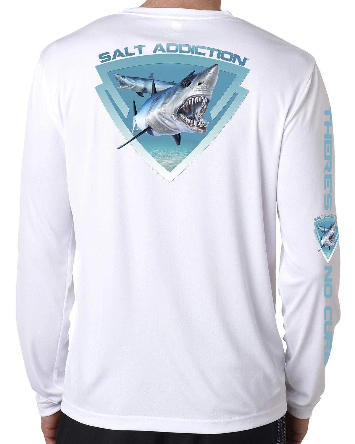 Salt Addiction t shirt long sleeve microfiber salt water fishing uv 50+ Shark Unisex T-shirt, Sweatshirt, Hoodie, Long Sleeve Tee - T-Shirt, Sweatshirt, Hoodie