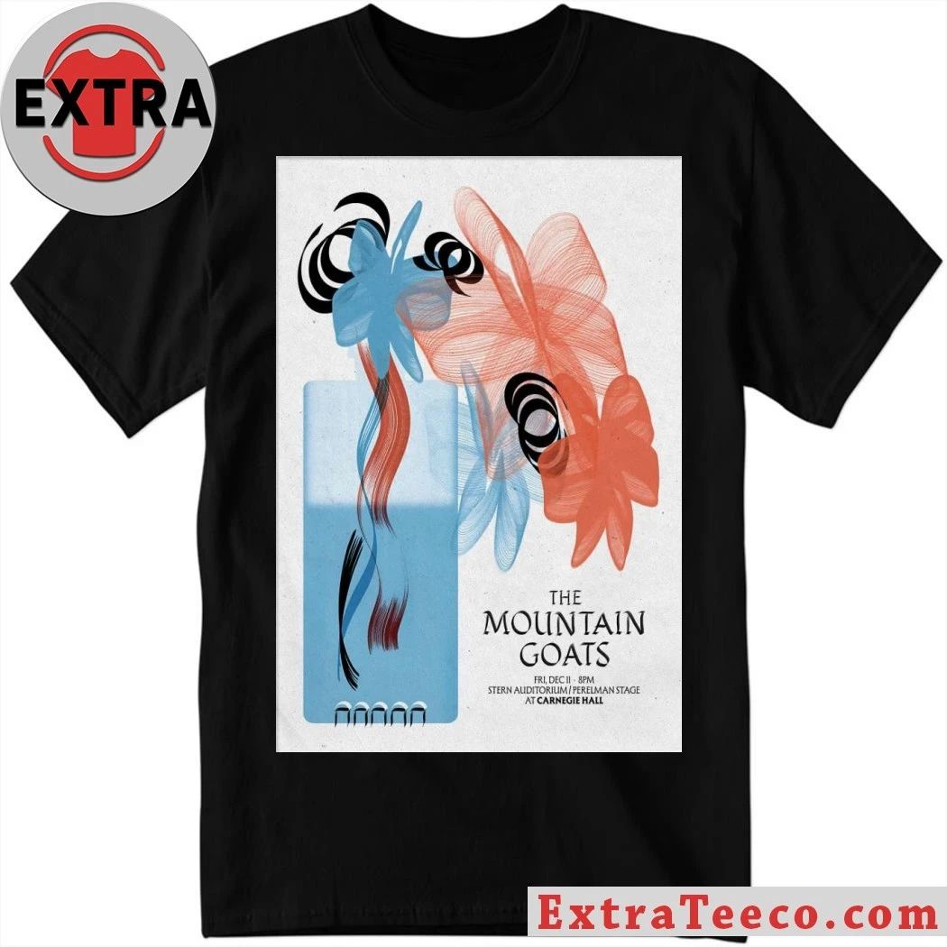 The Mountain Goats 12 11 2026 New York NY Poster T-Shirt Unisex T-shirt, Sweatshirt, Hoodie, Long Sleeve Tee - T-Shirt, Sweatshirt, Hoodie