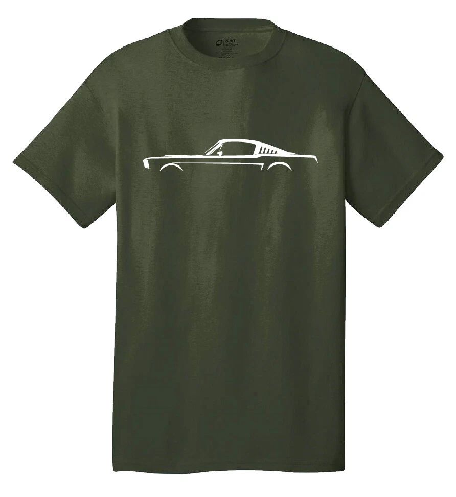 1965-66 Ford Mustang Silhouette t-shirt Classic Muscle Cars Racing Fastback 302 Unisex T-shirt, Sweatshirt, Hoodie, Long Sleeve Tee - T-Shirt, Sweatshirt, Hoodie