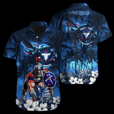 Personalized Tennessee Titans Night Shield Hawaiian Shirt Unisex T-shirt, Sweatshirt, Hoodie, Long Sleeve Tee - T-Shirt, Sweatshirt, Hoodie