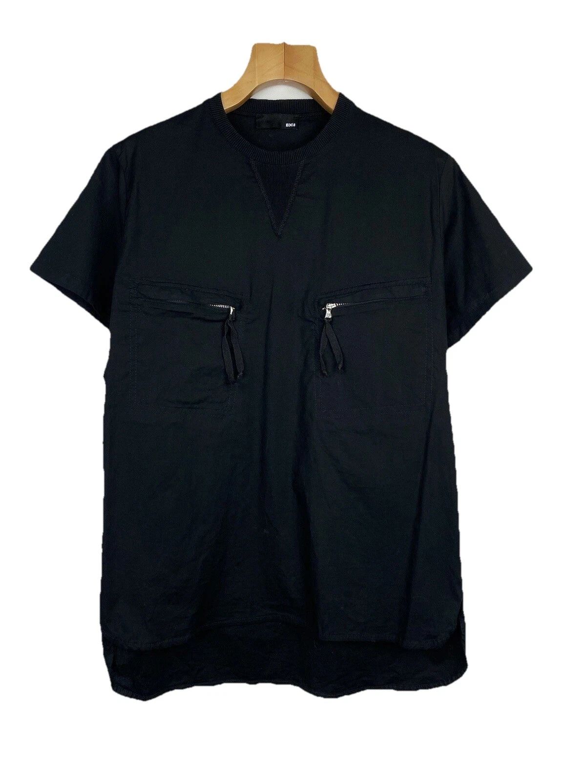 EX-J mens short sleeve avant-grade Japanese chest Zip pockets t shirt size S Unisex T-shirt, Sweatshirt, Hoodie, Long Sleeve Tee - T-Shirt, Sweatshirt, Hoodie