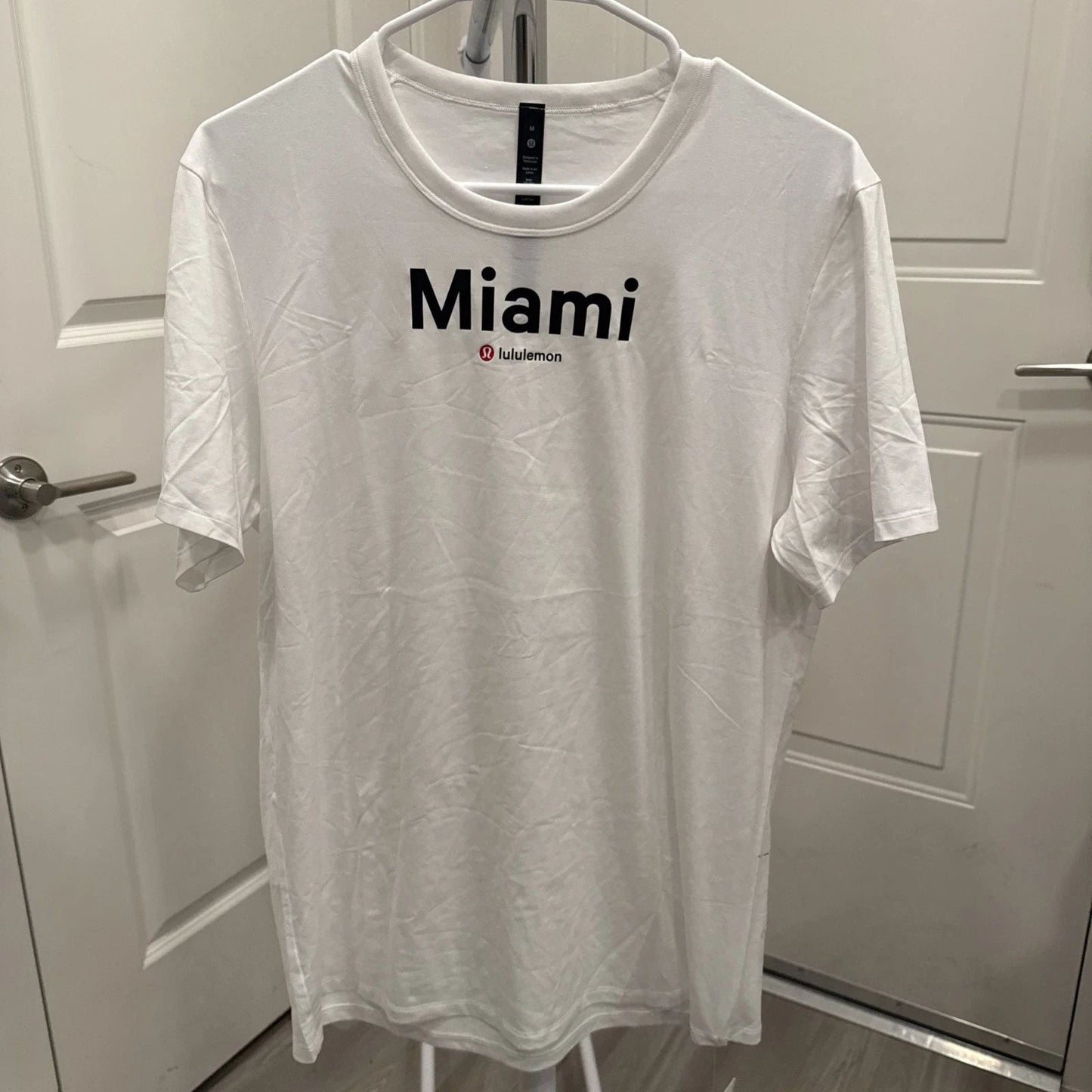 NEW Lululemon Fundamental T Miami Mens M WHT TShirt Short Sleeve Crew Neck Unisex T-shirt, Sweatshirt, Hoodie, Long Sleeve Tee - T-Shirt, Sweatshirt, Hoodie