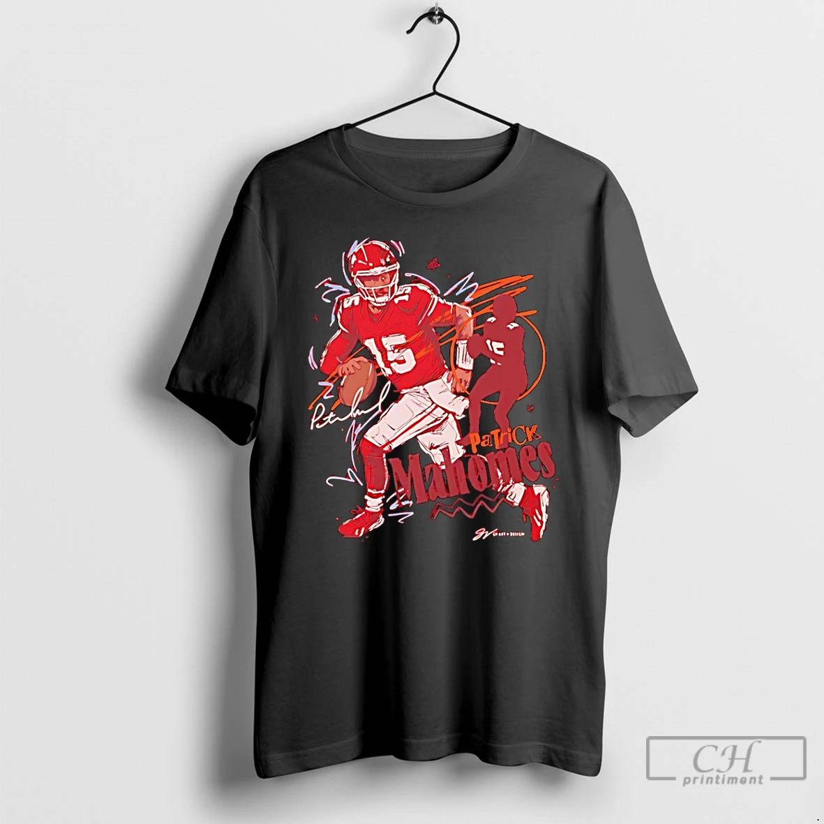 Premium Patrick Mahomes Kansas City Chiefs Signature Vintage T Shirts Unisex T-shirt, Sweatshirt, Hoodie, Long Sleeve Tee - T-Shirt, Sweatshirt, Hoodie