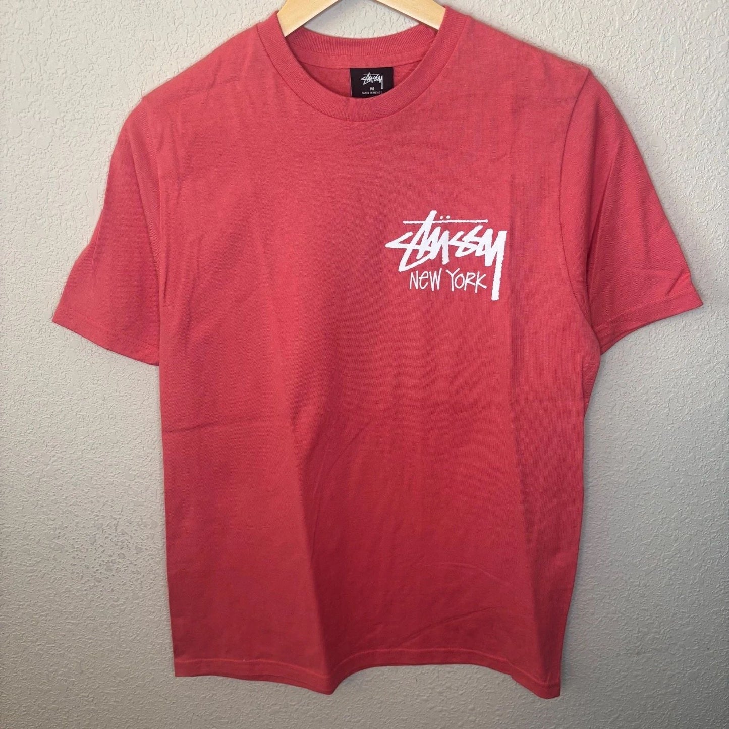 Stussy New York City Chapter T-Shirt Salmon NWOT Mens Medium Short Sleeve Unisex T-shirt, Sweatshirt, Hoodie, Long Sleeve Tee - T-Shirt, Sweatshirt, Hoodie