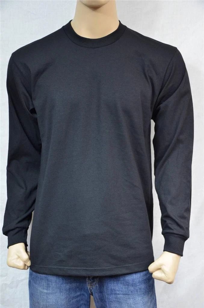 1 PRO5 SUPER HEAVY WEIGHT LONG SLEEVE T-SHIRT PLAIN BLACK S-7XL 1PC Unisex T-shirt, Sweatshirt, Hoodie, Long Sleeve Tee - T-Shirt, Sweatshirt, Hoodie