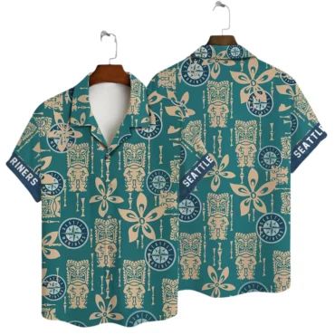 Seattle Mariners Paradise Wave Hawaiian Shirt Unisex T-shirt, Sweatshirt, Hoodie, Long Sleeve Tee - T-Shirt, Sweatshirt, Hoodie