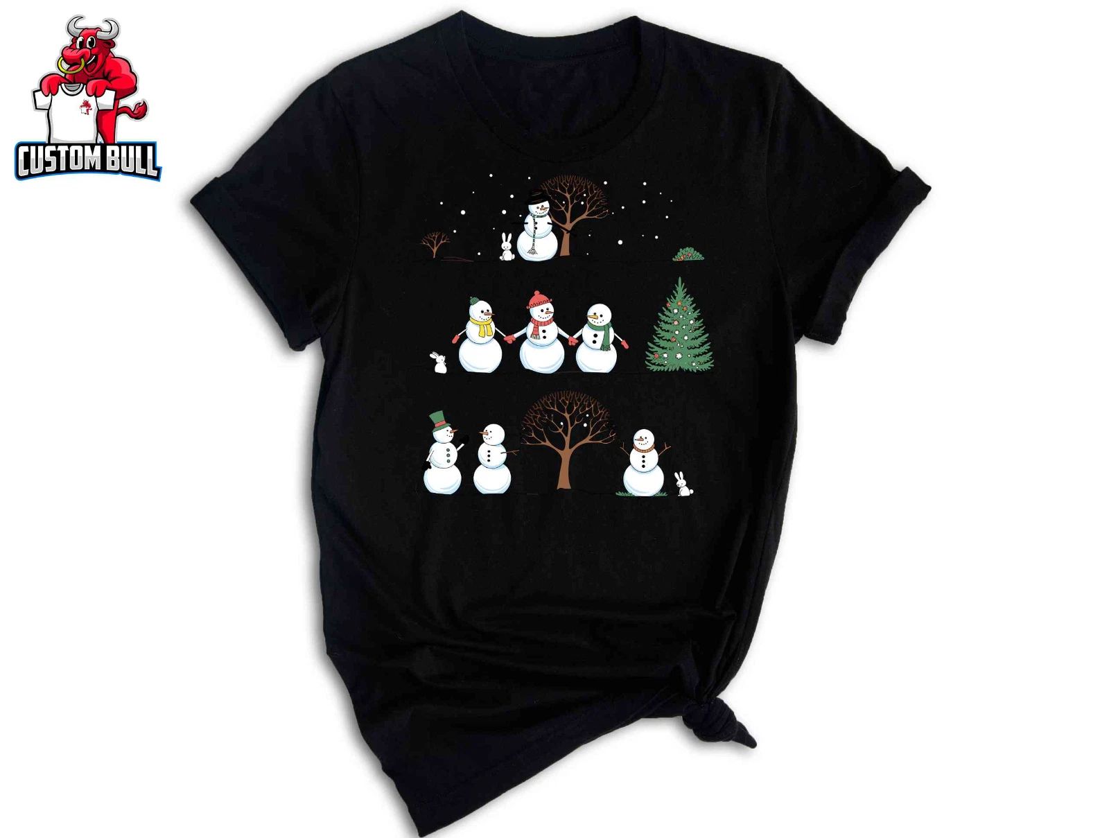 Christmas Snowman Shirt, Winter Shirt, Snowman Shirt, Cute Snowman Shirt Unisex T-shirt, Sweatshirt, Hoodie, Long Sleeve Tee - T-Shirt, Sweatshirt, Hoodie