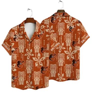 Baltimore Orioles Tiki Islander Hawaiian Shirt Unisex T-shirt, Sweatshirt, Hoodie, Long Sleeve Tee - T-Shirt, Sweatshirt, Hoodie