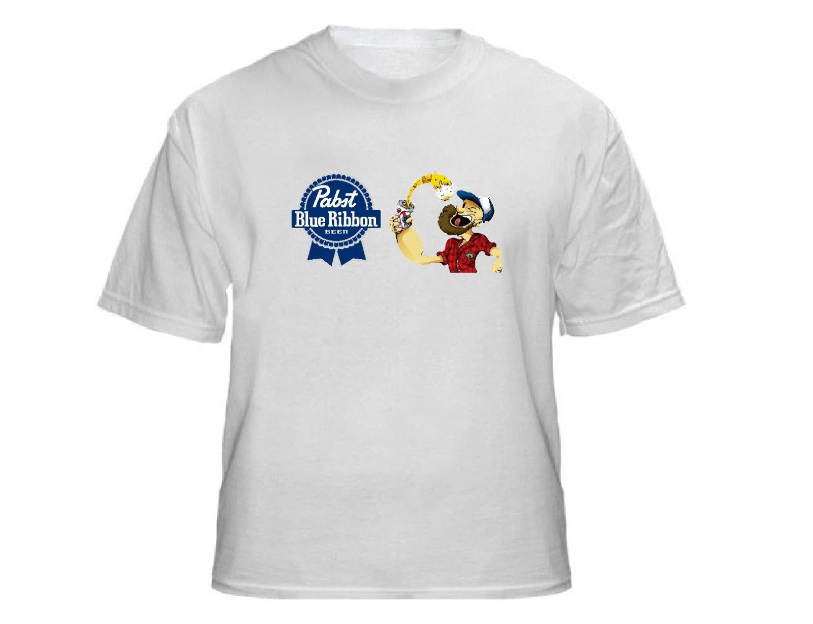 Pabst Blue Ribbon Beer Popeye T-Shirt Unisex T-shirt, Sweatshirt, Hoodie, Long Sleeve Tee - T-Shirt, Sweatshirt, Hoodie