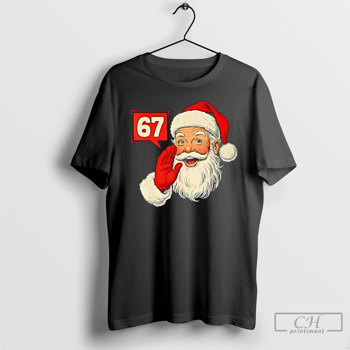 Premium Christmas 67 Six Seven Meme Santa Claus Xmas Holiday T Shirts Unisex T-shirt, Sweatshirt, Hoodie, Long Sleeve Tee - T-Shirt, Sweatshirt, Hoodie