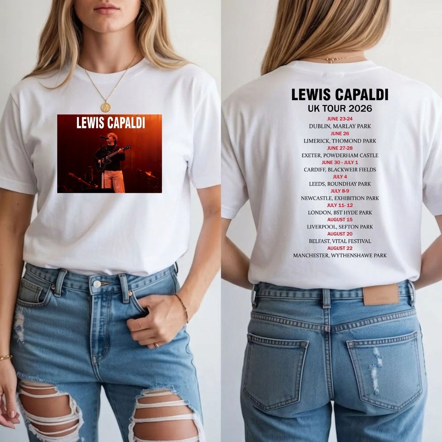 Lewis Capaldi UK Tour 2026 T-Shirt  Concert Party Music Lover Unisex Tee Top Unisex T-shirt, Sweatshirt, Hoodie, Long Sleeve Tee - T-Shirt, Sweatshirt, Hoodie
