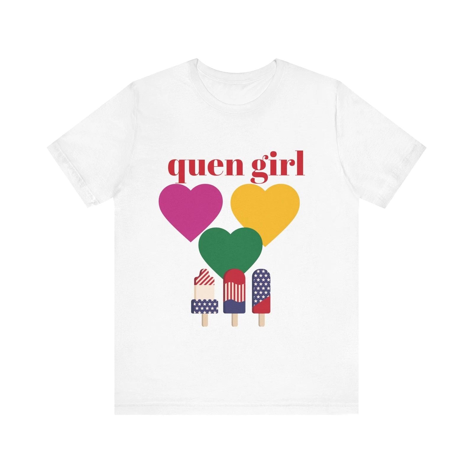 Quen Girl Tee - Trendy Unisex Shirt, Gift for Her, Casual Wear, Friendship [...] Unisex T-shirt, Sweatshirt, Hoodie, Long Sleeve Tee - T-Shirt, Sweatshirt, Hoodie