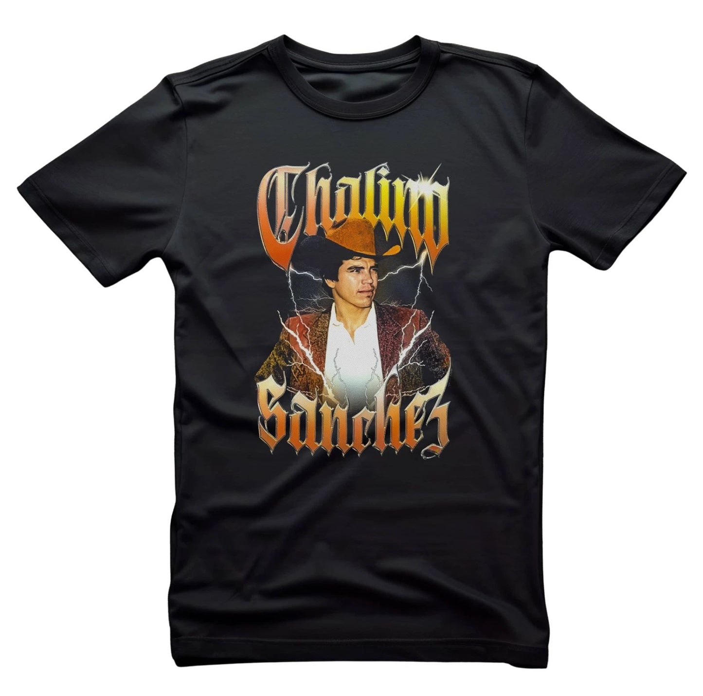 Chalino Sanchez Black Short Sleeve Cotton T-shirt Unisex Size Black Tees Unisex T-shirt, Sweatshirt, Hoodie, Long Sleeve Tee - T-Shirt, Sweatshirt, Hoodie