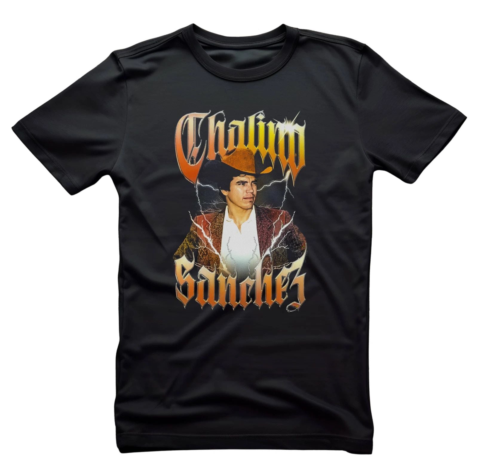 Chalino Sanchez Black Short Sleeve Cotton T-shirt Unisex Size Black Tees Unisex T-shirt, Sweatshirt, Hoodie, Long Sleeve Tee - T-Shirt, Sweatshirt, Hoodie