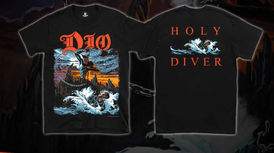 Dio  Holy Diver  Official Band Merch T-Shirt Unisex T-shirt, Sweatshirt, Hoodie, Long Sleeve Tee - T-Shirt, Sweatshirt, Hoodie