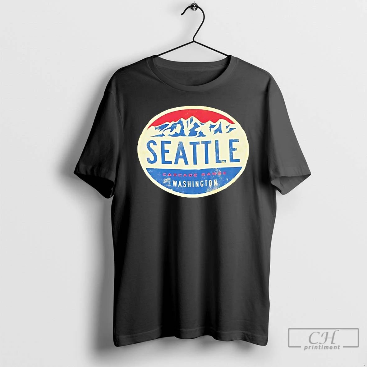Premium Seattle Cascade Range Washington Mountains Mustard T Shirts Unisex T-shirt, Sweatshirt, Hoodie, Long Sleeve Tee - T-Shirt, Sweatshirt, Hoodie