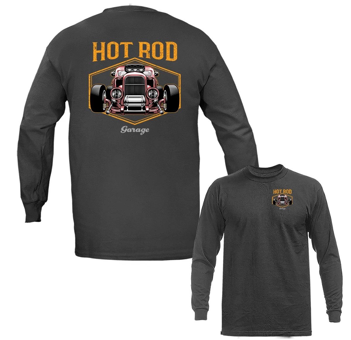 Hot Rod Old Skool Garage Classic Vintage Car Vehicle Long Sleeve T-Shirt Unisex T-shirt, Sweatshirt, Hoodie, Long Sleeve Tee - T-Shirt, Sweatshirt, Hoodie