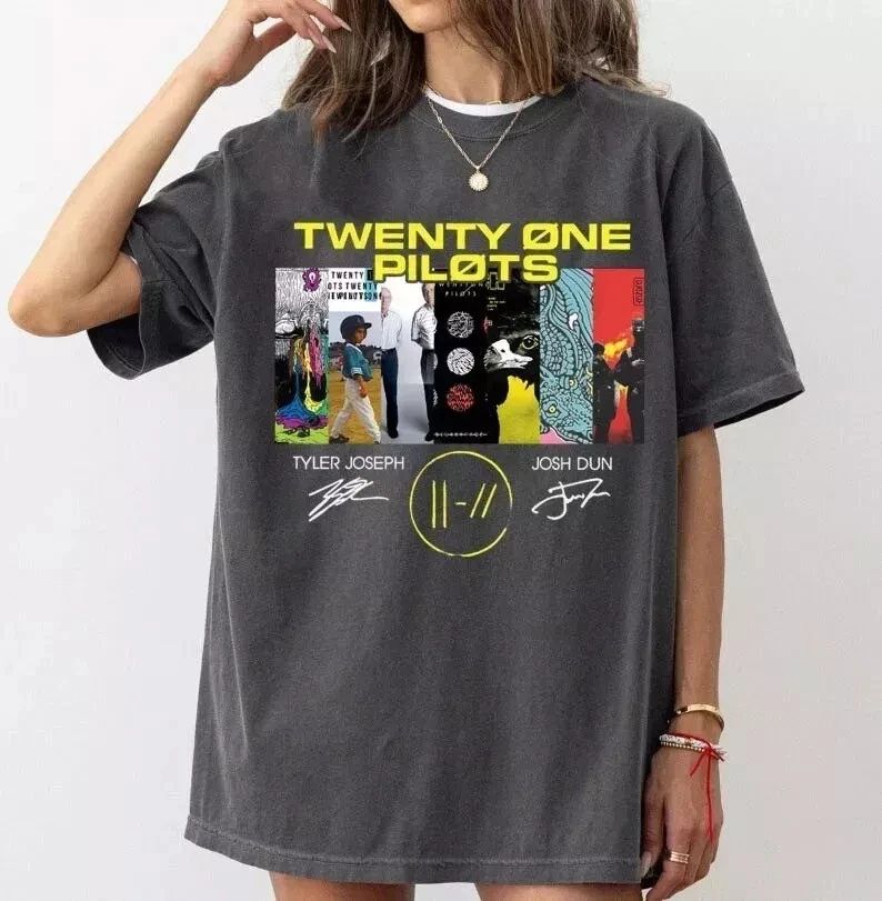Vintage Twenty One Rock Music Singer Pilots T Shirt Unisex Tee Unisex T-shirt, Sweatshirt, Hoodie, Long Sleeve Tee - T-Shirt, Sweatshirt, Hoodie