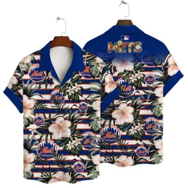 New York Mets Tropical Dream Hawaiian Shirt Unisex T-shirt, Sweatshirt, Hoodie, Long Sleeve Tee - T-Shirt, Sweatshirt, Hoodie