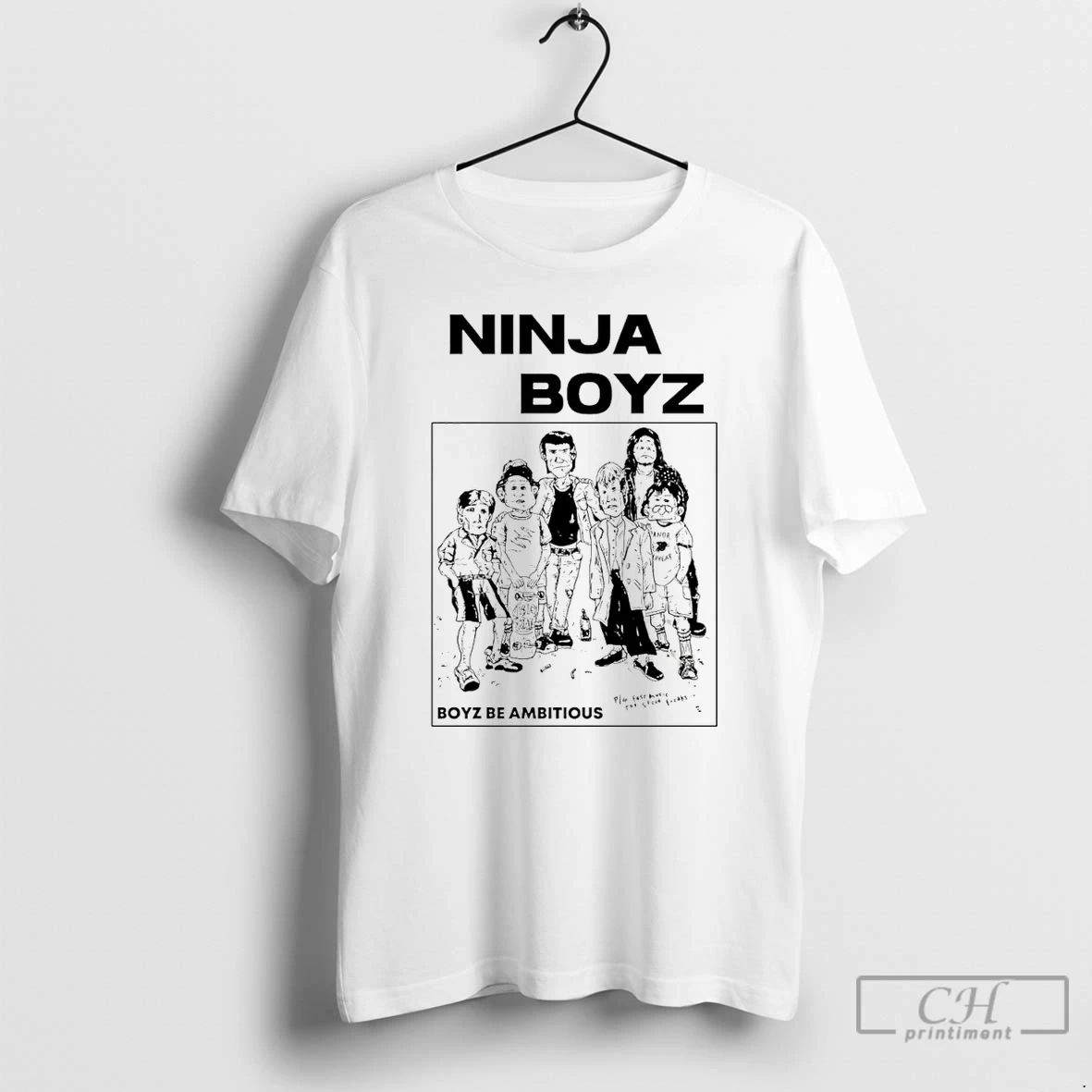 Premium Ninja Boyz Be Ambitious T Shirts Unisex T-shirt, Sweatshirt, Hoodie, Long Sleeve Tee - T-Shirt, Sweatshirt, Hoodie