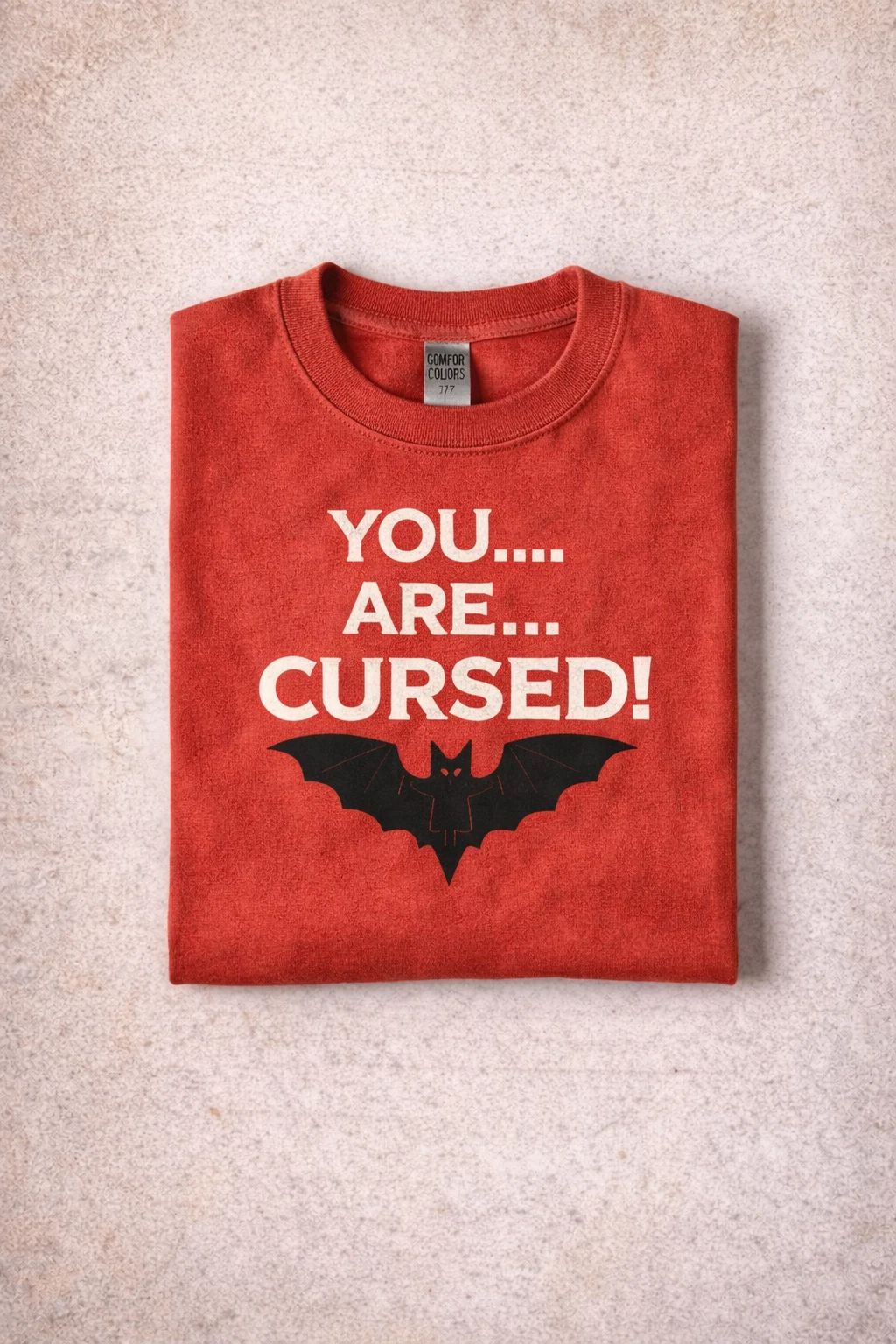 You Are Cursed Shirt Funny Wrestling T-Shirt Spooky Bat Tee Sarcastic Halloweeen Unisex T-shirt, Sweatshirt, Hoodie, Long Sleeve Tee - T-Shirt, Sweatshirt, Hoodie