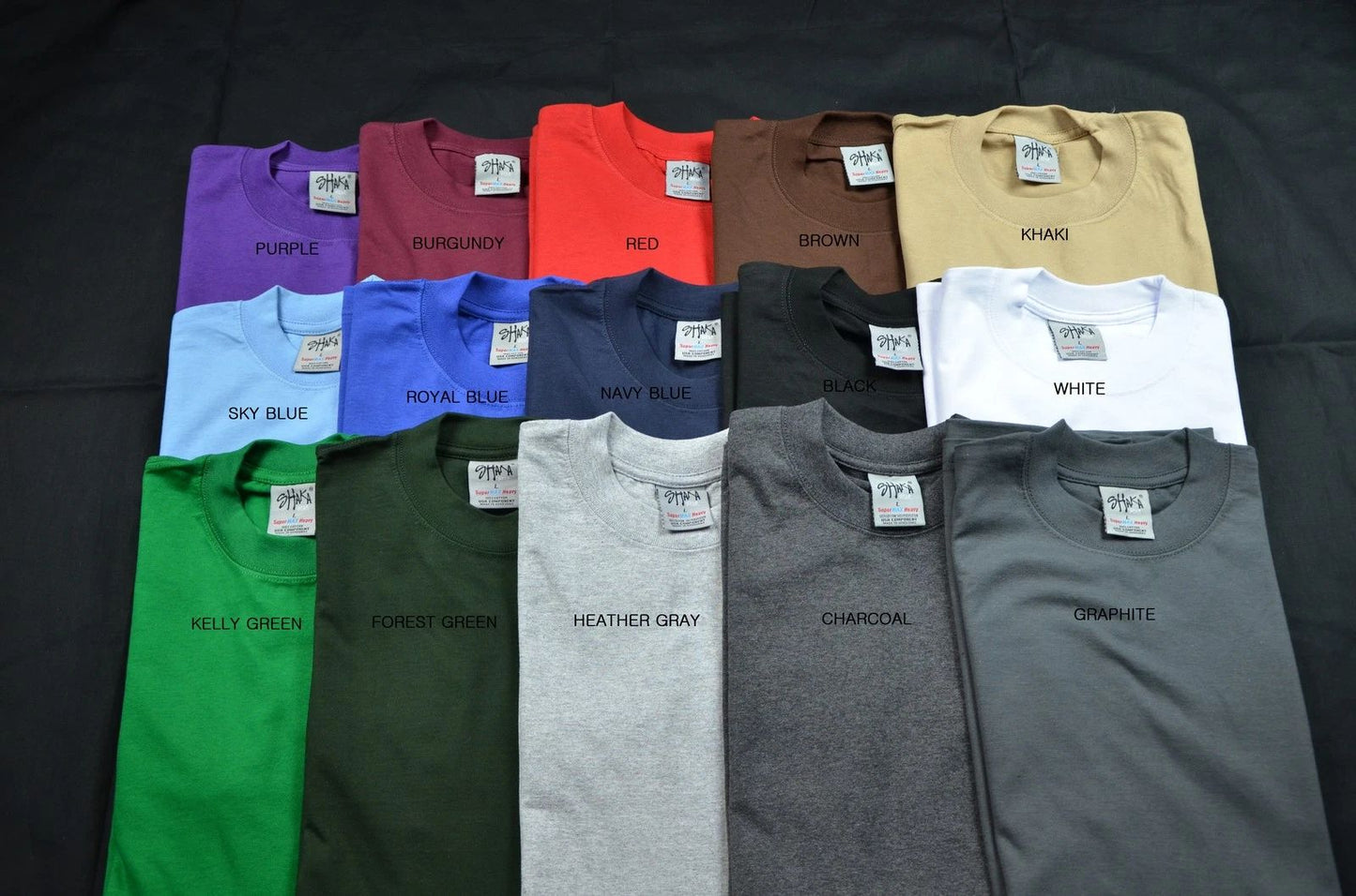 6 NEW SHAKA WEAR SUPER MAX HEAVY WEIGHT T-SHIRTS COLOR TEE PLAIN 5XL 6PC Unisex T-shirt, Sweatshirt, Hoodie, Long Sleeve Tee - T-Shirt, Sweatshirt, Hoodie