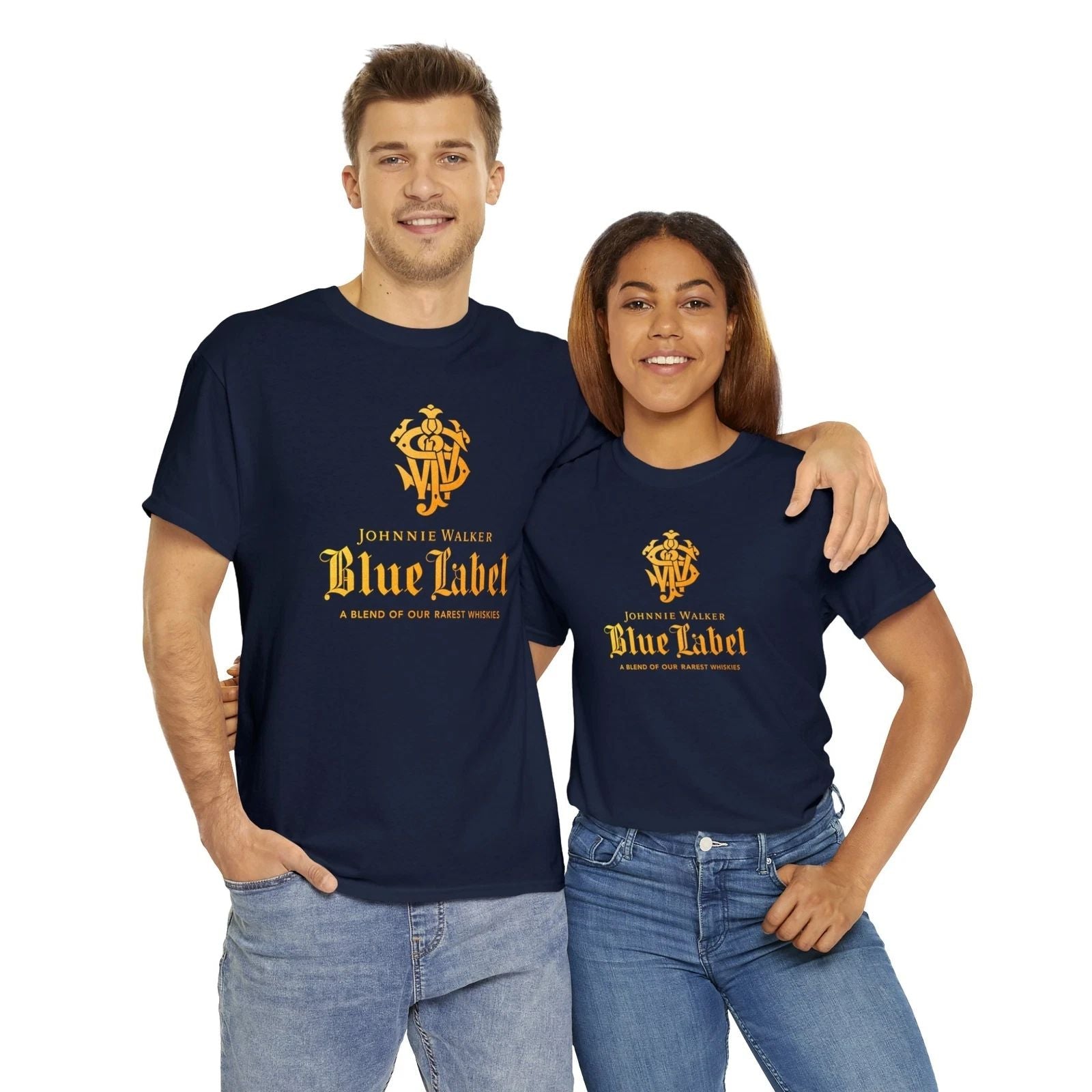 Johnnie Walker Blue Label Unisex Heavy Cotton Tee Unisex T-shirt, Sweatshirt, Hoodie, Long Sleeve Tee - T-Shirt, Sweatshirt, Hoodie