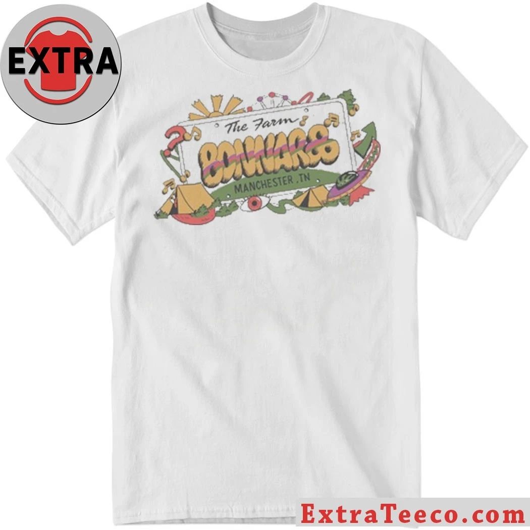 Bonnaroo Music and Arts at the Farm Manchester, TN Shirt Unisex T-shirt, Sweatshirt, Hoodie, Long Sleeve Tee - T-Shirt, Sweatshirt, Hoodie