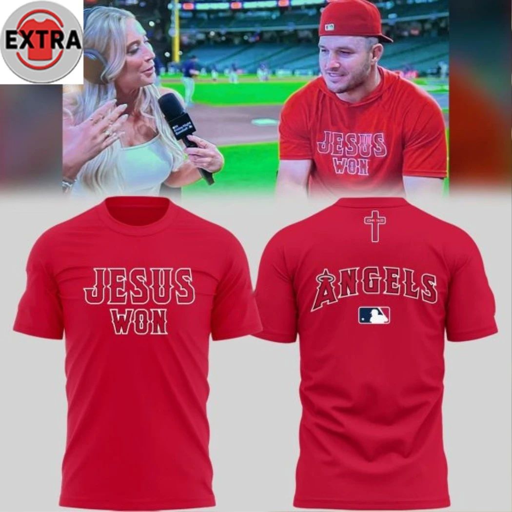 Los Angeles Angels Jesus Won Forever 2026 Logo Two Sided Hoodie T-Shirt Unisex T-shirt, Sweatshirt, Hoodie, Long Sleeve Tee - T-Shirt, Sweatshirt, Hoodie