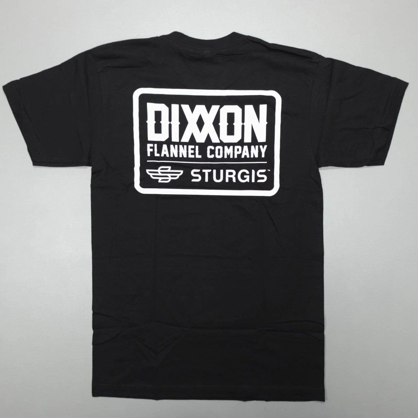 Dixxon Flannel Company Sturgis Badge Tee Shirt Short Sleeve Black Made in USA Unisex T-shirt, Sweatshirt, Hoodie, Long Sleeve Tee - T-Shirt, Sweatshirt, Hoodie