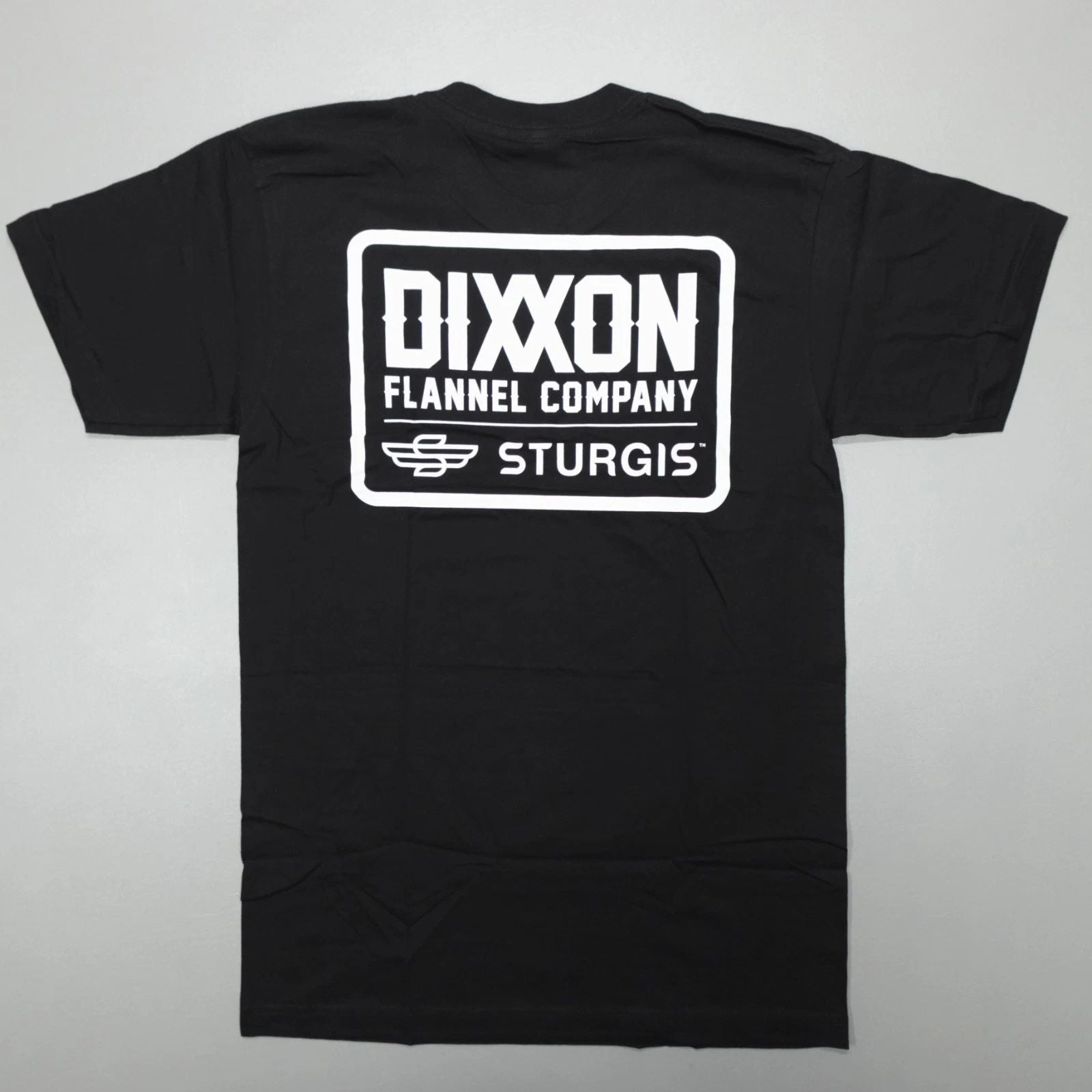 Dixxon Flannel Company Sturgis Badge Tee Shirt Short Sleeve Black Made in USA Unisex T-shirt, Sweatshirt, Hoodie, Long Sleeve Tee - T-Shirt, Sweatshirt, Hoodie