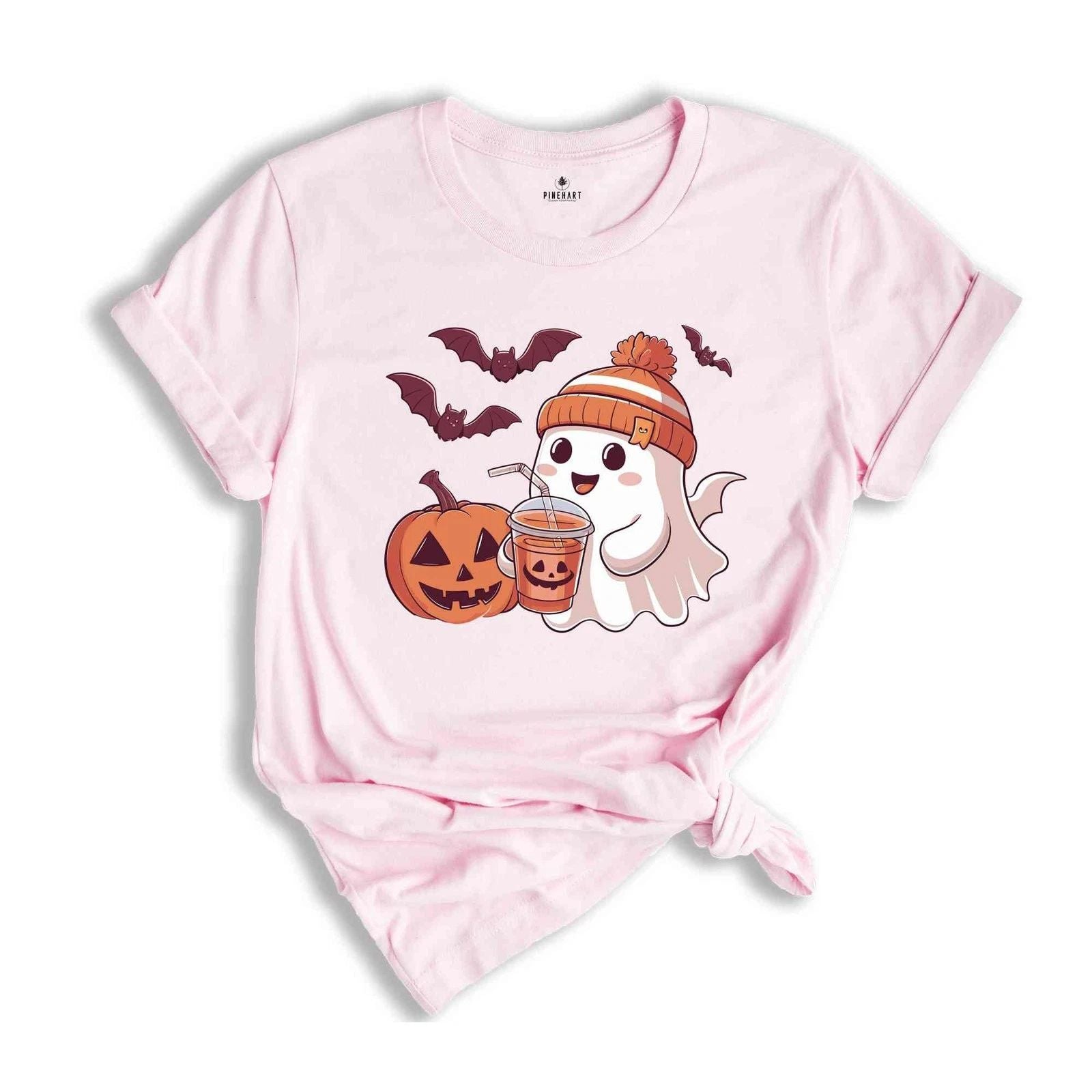 Cute Ghost Halloween Shirt, Fall Coffee Shirt, Mom Shirt, Little Ghost Juice Shi Unisex T-shirt, Sweatshirt, Hoodie, Long Sleeve Tee - T-Shirt, Sweatshirt, Hoodie