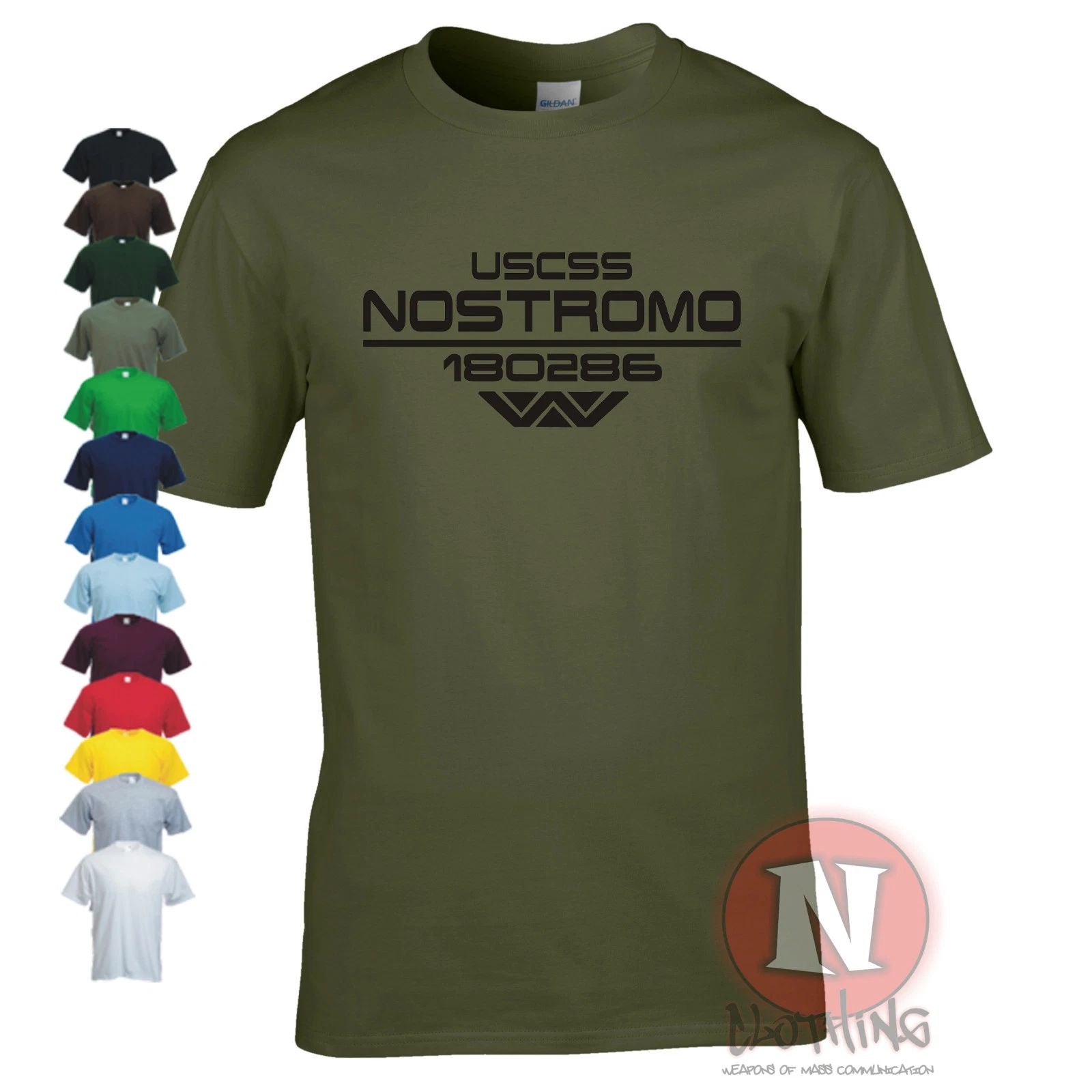NOSTROMO T-shirt Alien Aliens scifi tribute crew tshirt Weyland corporation Unisex T-shirt, Sweatshirt, Hoodie, Long Sleeve Tee - T-Shirt, Sweatshirt, Hoodie