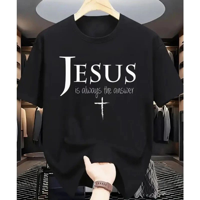 Jesus is Always the Answer Christian Graphic Print T-Shirt Unisex T-shirt, Sweatshirt, Hoodie, Long Sleeve Tee - T-Shirt, Sweatshirt, Hoodie
