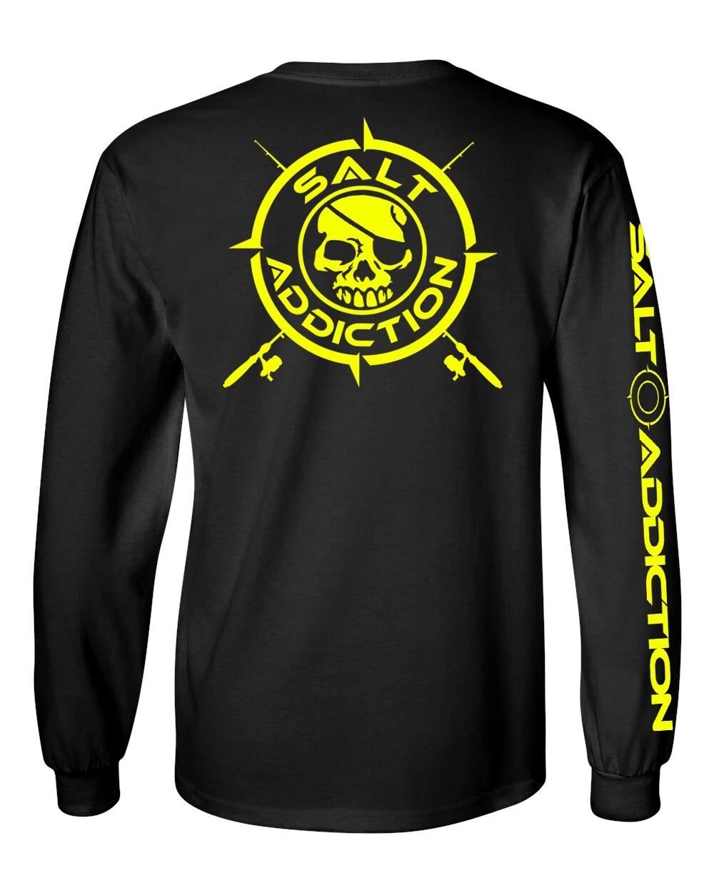 Salt Addiction t shirt long sleeve fishing t shirt saltwater apparel pirate Unisex T-shirt, Sweatshirt, Hoodie, Long Sleeve Tee - T-Shirt, Sweatshirt, Hoodie