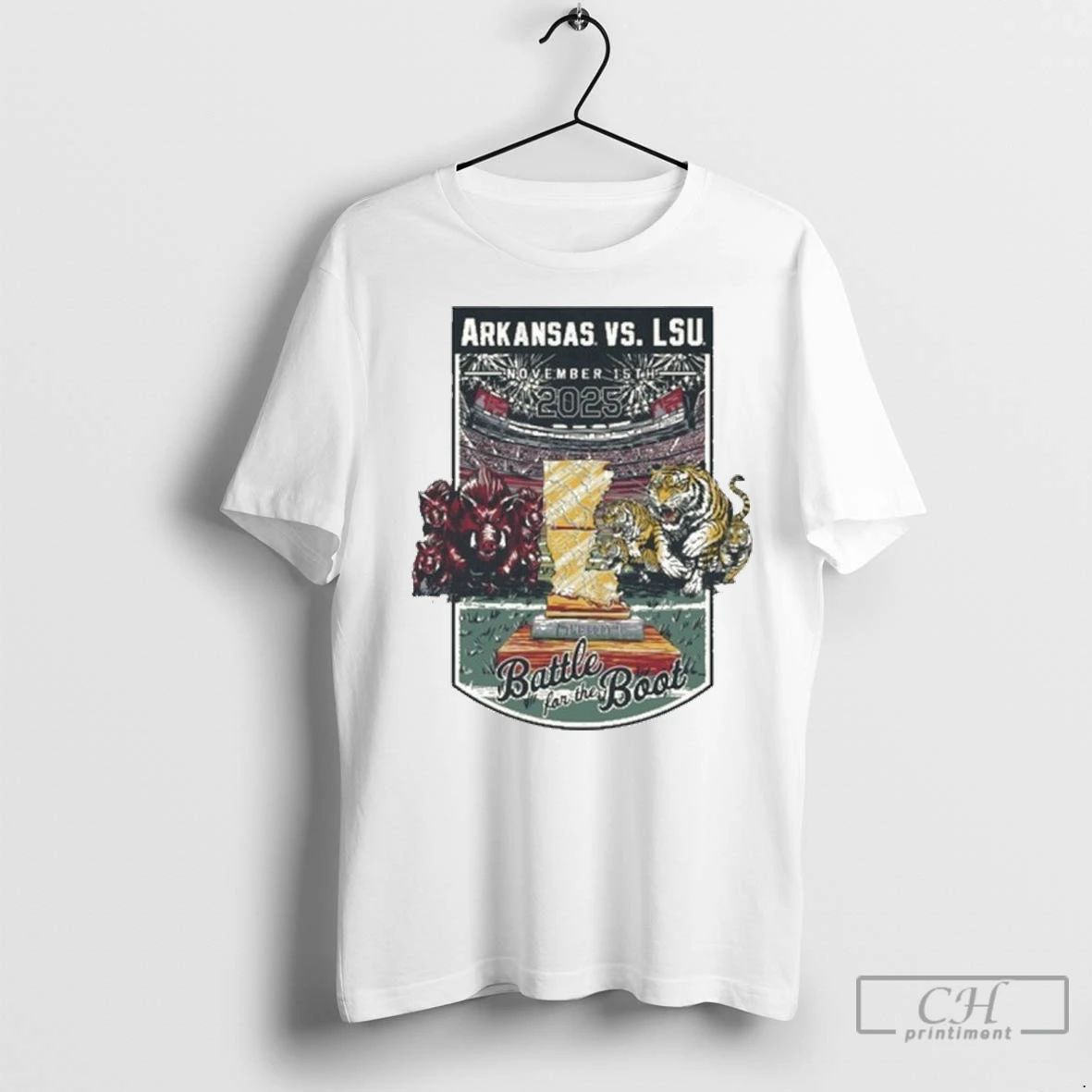 Premium November 15th Arkansas Vs Lsu Game Day 2025 Unisex T-shirt, Sweatshirt, Hoodie, Long Sleeve Tee - T-Shirt, Sweatshirt, Hoodie
