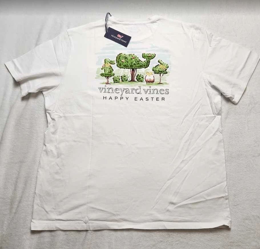 New men's L XL XXL Vineyard Vines Easter topiaries short sleeve pocket tee Unisex T-shirt, Sweatshirt, Hoodie, Long Sleeve Tee - T-Shirt, Sweatshirt, Hoodie
