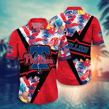 Philadelphia Phillies Pineapple Paradise Hawaiian Shirt Unisex T-shirt, Sweatshirt, Hoodie, Long Sleeve Tee - T-Shirt, Sweatshirt, Hoodie