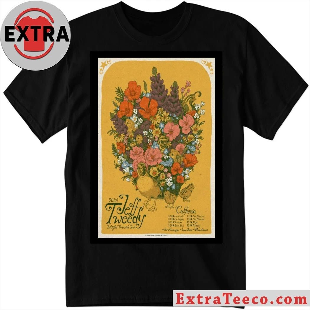 Jeff Tweedy Twilight Override Tour 2026 Poster Shirt Unisex T-shirt, Sweatshirt, Hoodie, Long Sleeve Tee - T-Shirt, Sweatshirt, Hoodie