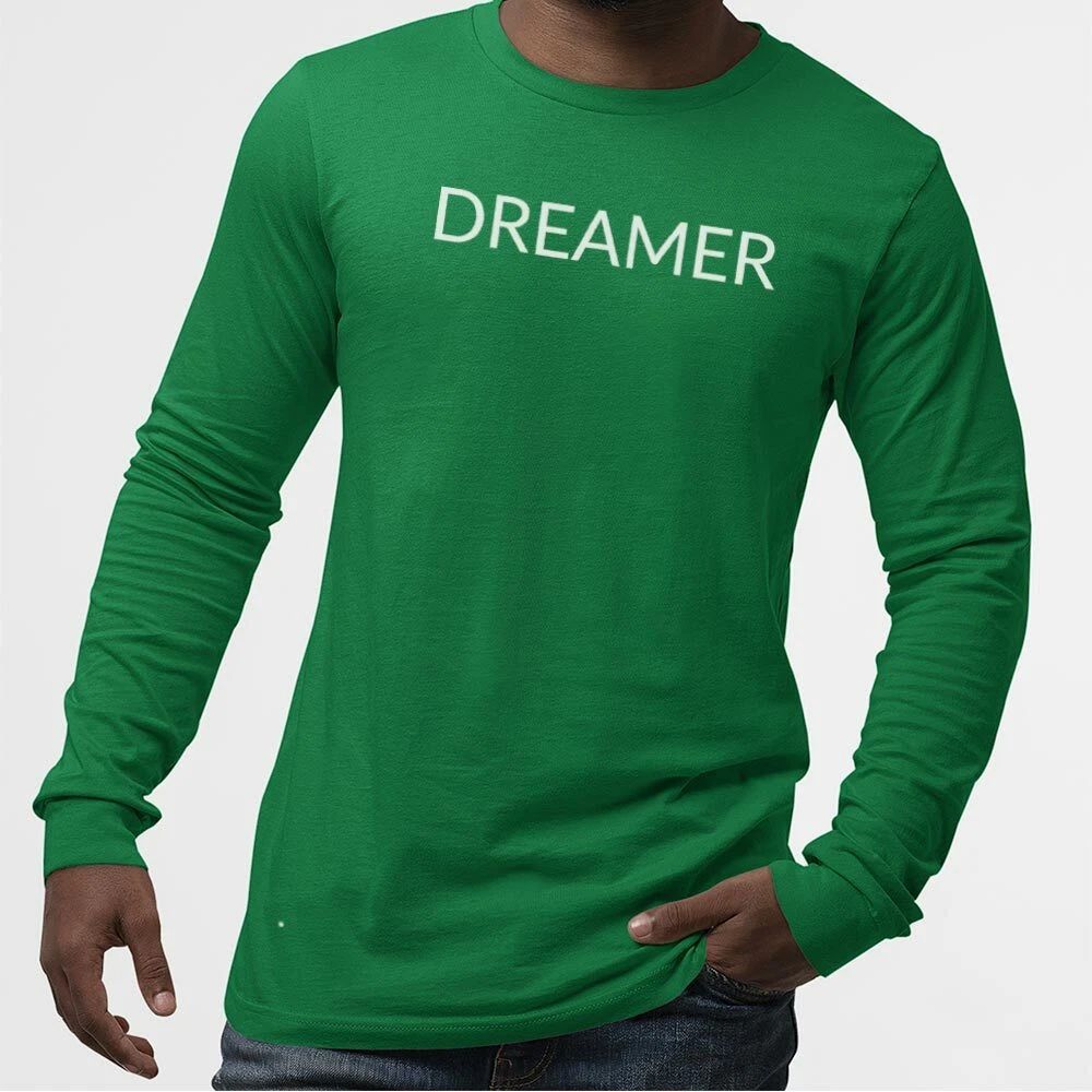 DREAMER UnisexTshirtLongSleeve-Simple Minimal Printed One Liner Unisex T-shirt, Sweatshirt, Hoodie, Long Sleeve Tee - T-Shirt, Sweatshirt, Hoodie