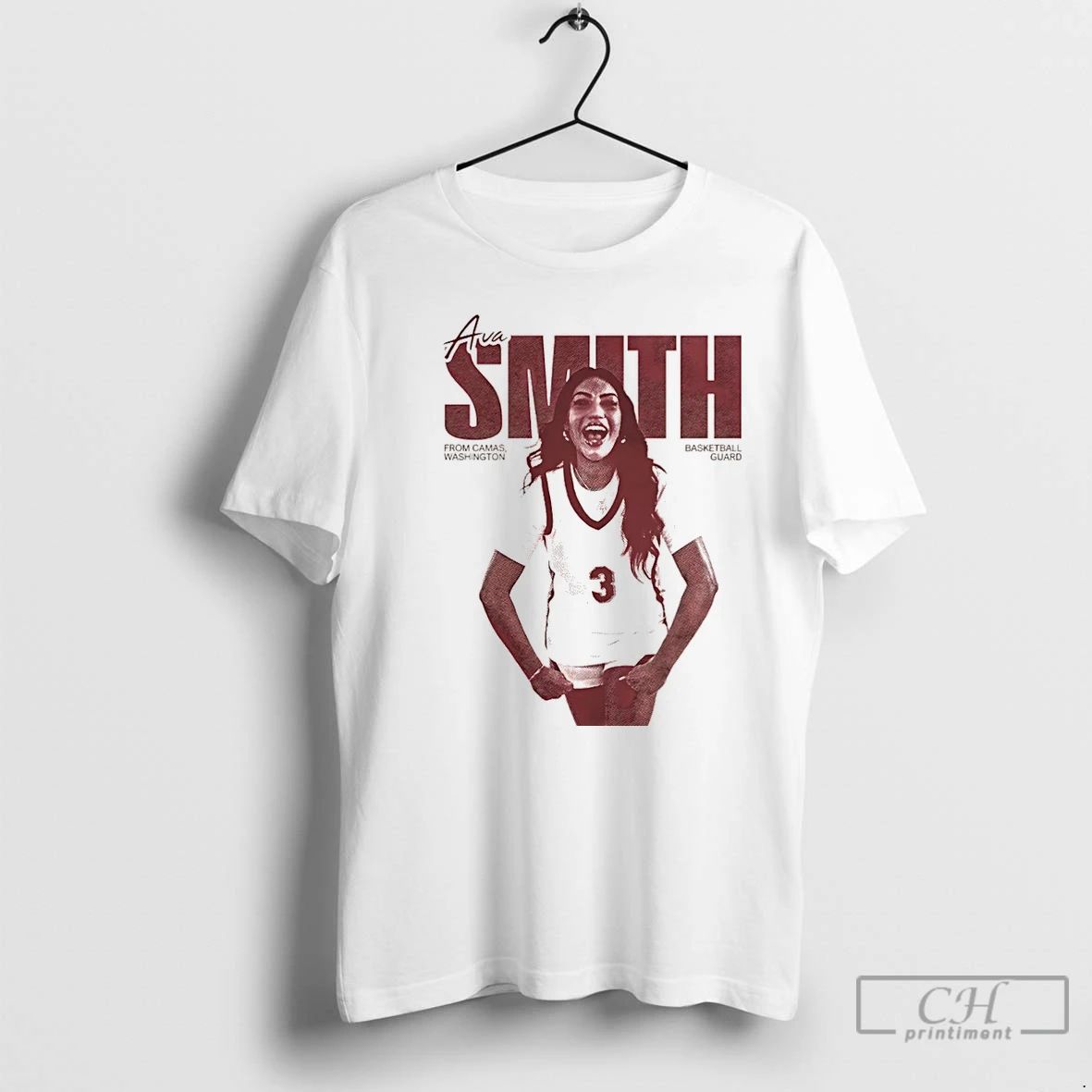 Premium Ava Smith From Camas Washington Basketball Guard Vintage Christmas T Shirts Unisex T-shirt, Sweatshirt, Hoodie, Long Sleeve Tee - T-Shirt, Sweatshirt, Hoodie