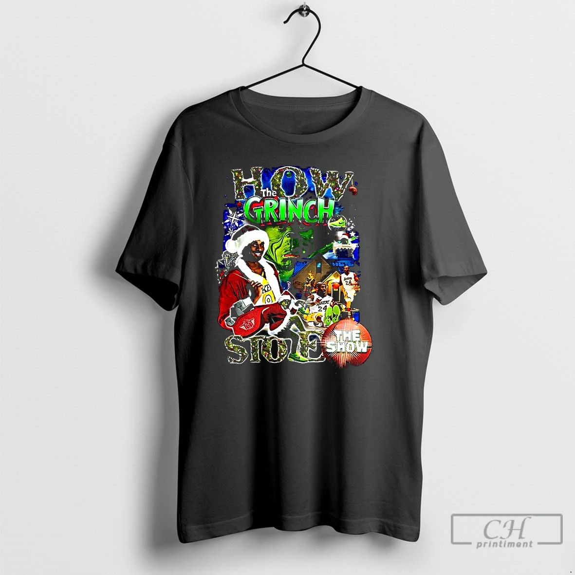 Premium The Mamba X How The Grinch Stole The Show Christmas T Shirts Unisex T-shirt, Sweatshirt, Hoodie, Long Sleeve Tee - T-Shirt, Sweatshirt, Hoodie