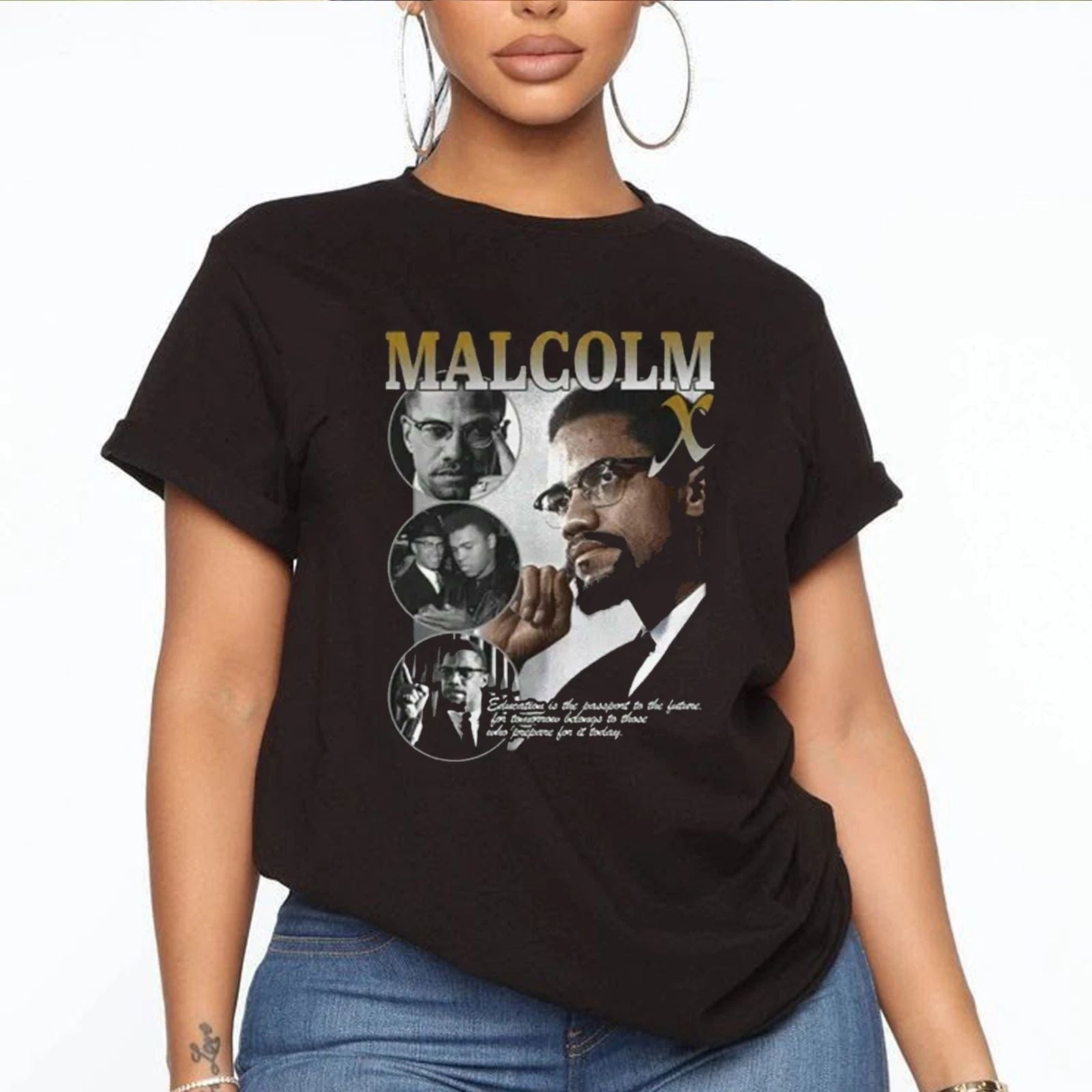 Retro Malcolm X Tee, Malcolm X Pride T-shirt, Black History, Black Lives Matter Unisex T-shirt, Sweatshirt, Hoodie, Long Sleeve Tee - T-Shirt, Sweatshirt, Hoodie