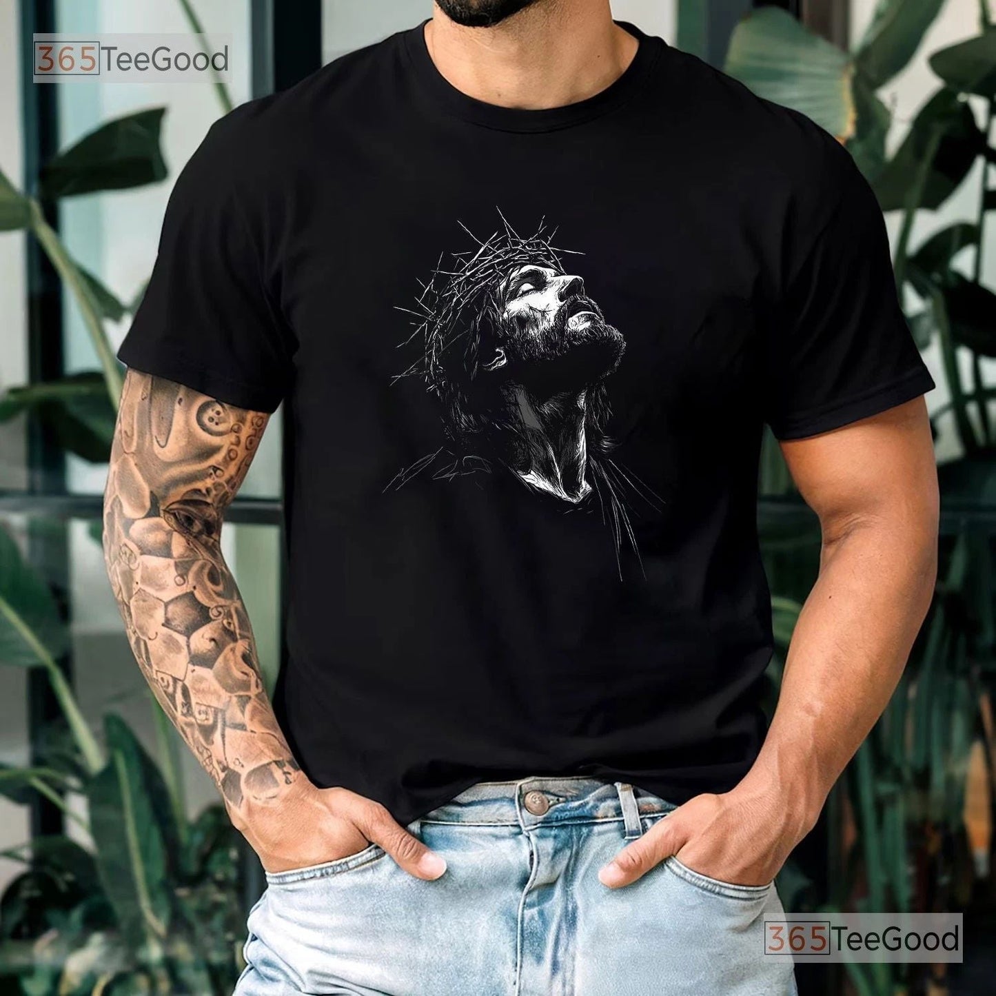 Jesus Christ Religious Faith Shirt, Simple Christian Graphic Tee For Men Unisex T-shirt, Sweatshirt, Hoodie, Long Sleeve Tee - T-Shirt, Sweatshirt, Hoodie